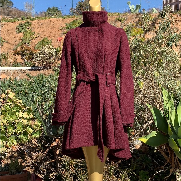 a.n.a Jackets & Blazers - A.N.A heavyweight peacoat wine colored JCPenny new